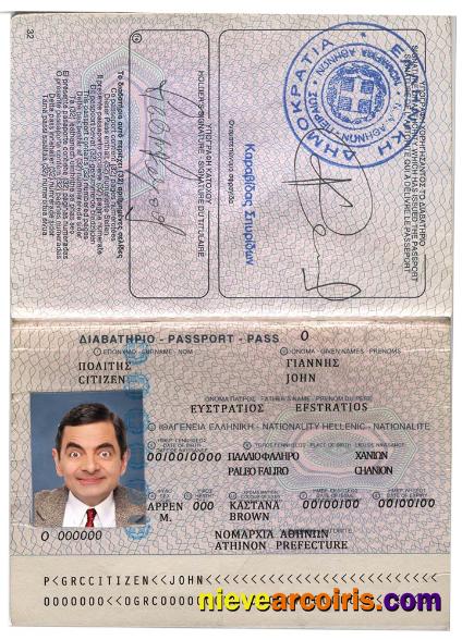 Greece passport verssion 3